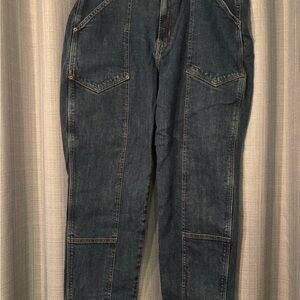 Old Navy Women's Dark Blue Straight Leg Jeans